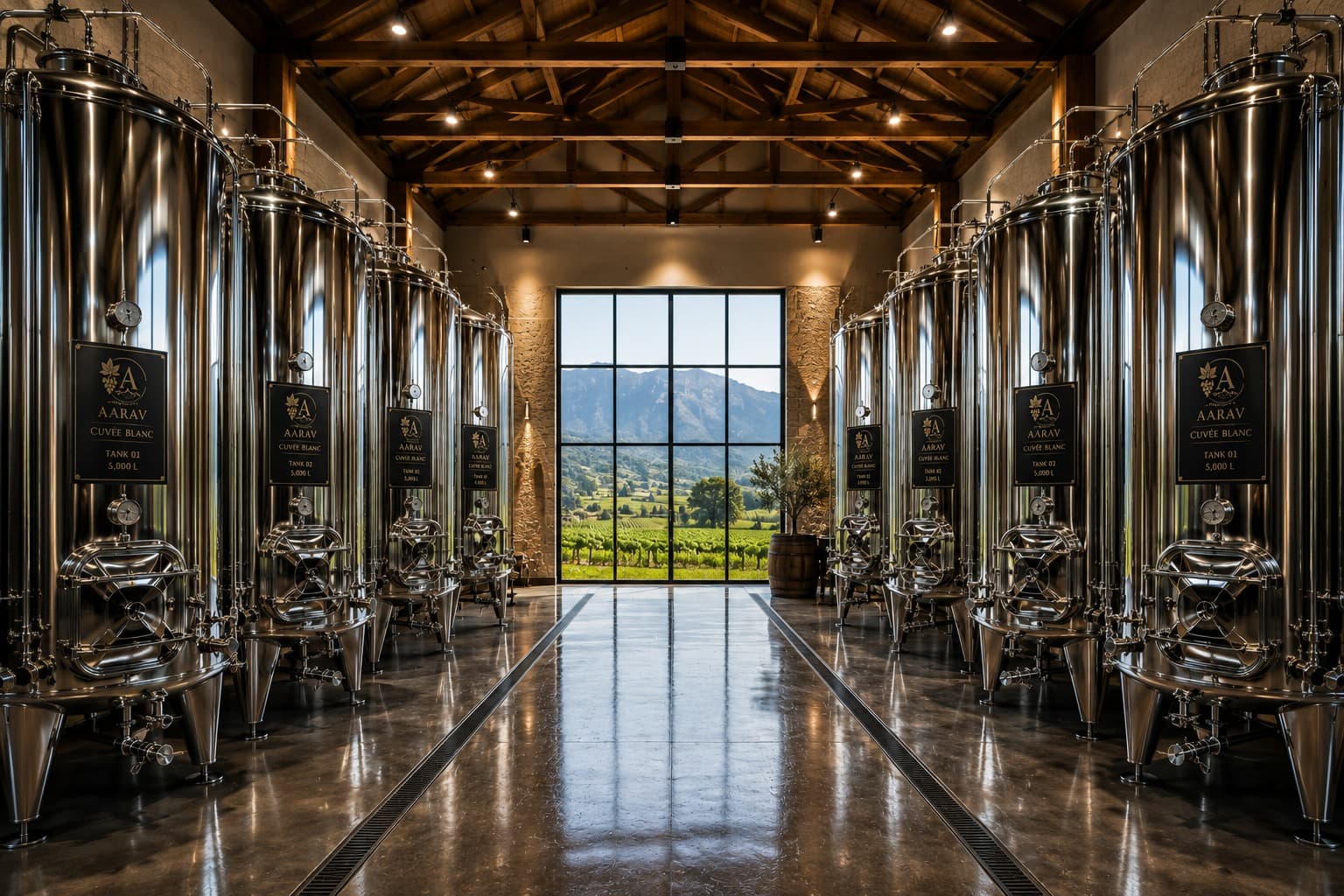 Conceptual vision of the future Château Aarav winery